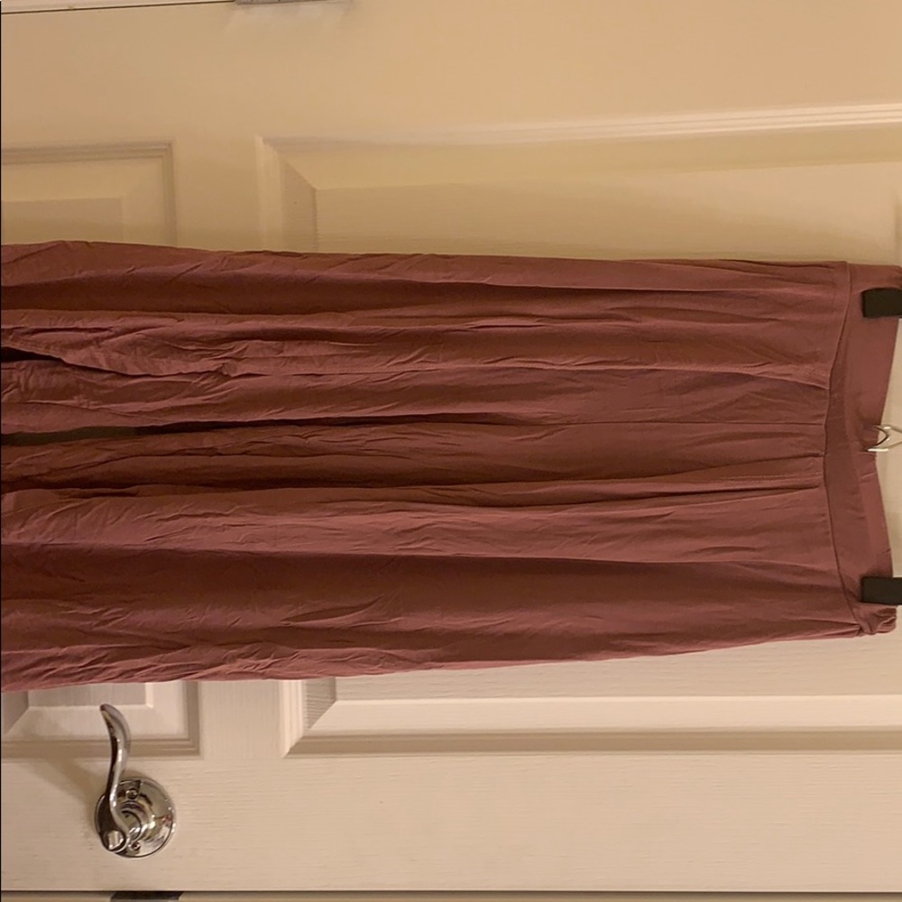 Mauve flowy pants
